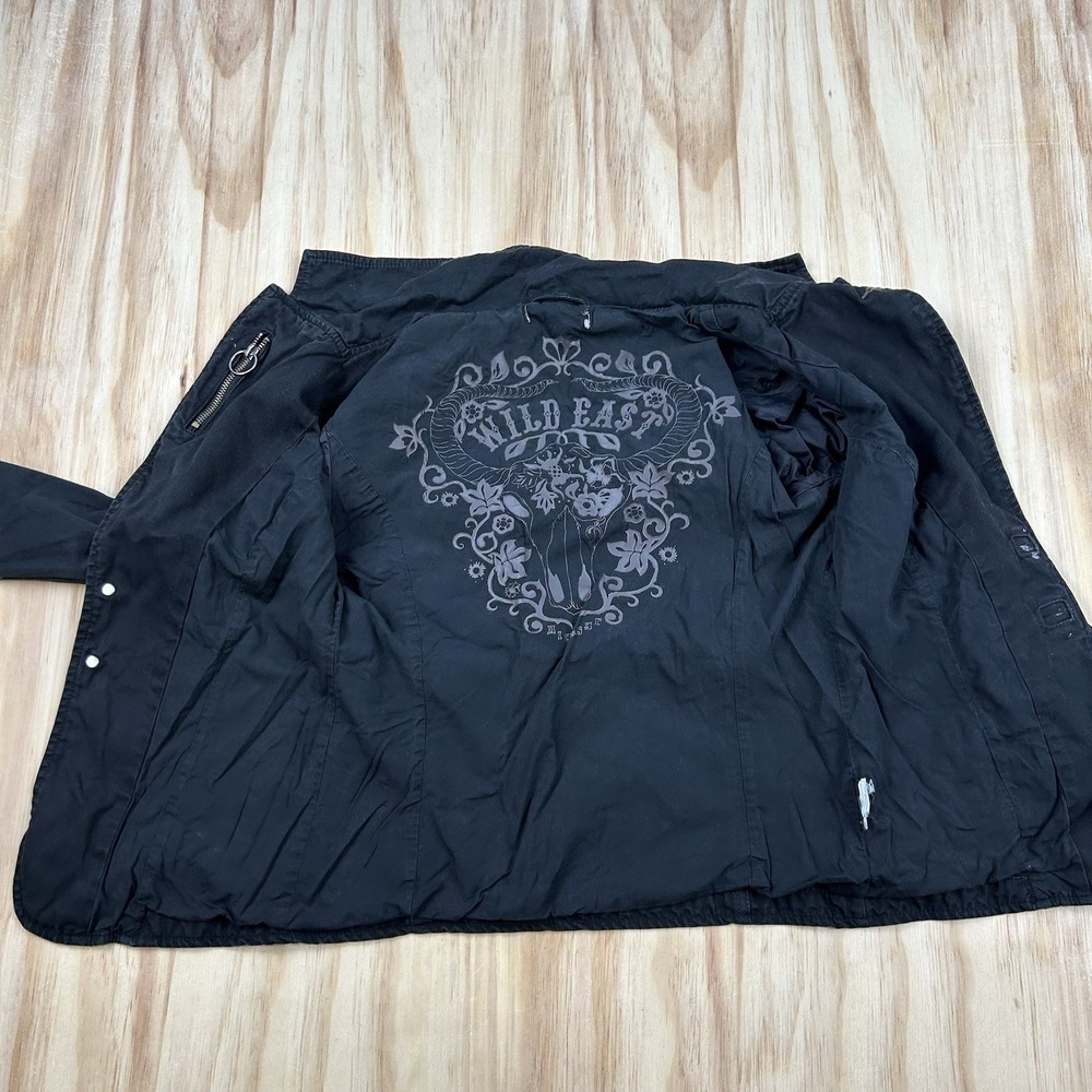 Diesel Women's XS Black Goth Emo Grunge Jacket Y2K Alternative Punk Streetwear - Picture 2 of 11